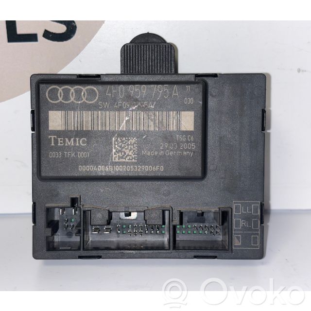 Audi A6 S6 C6 4F Sterownik / Moduł drzwi 