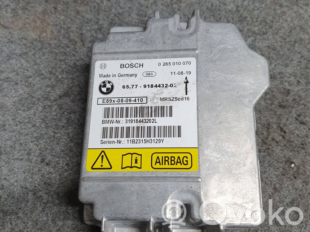 Airbagsteuergerät   9184432,31918443202L,MRSZ5CQ16,0285010070,11B2315H3129Y