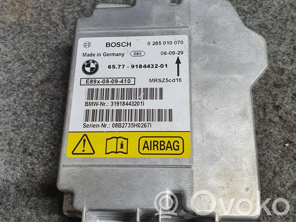 Airbag control unit/module   9184432,MRSZ5C016,0285010070,31918443201L