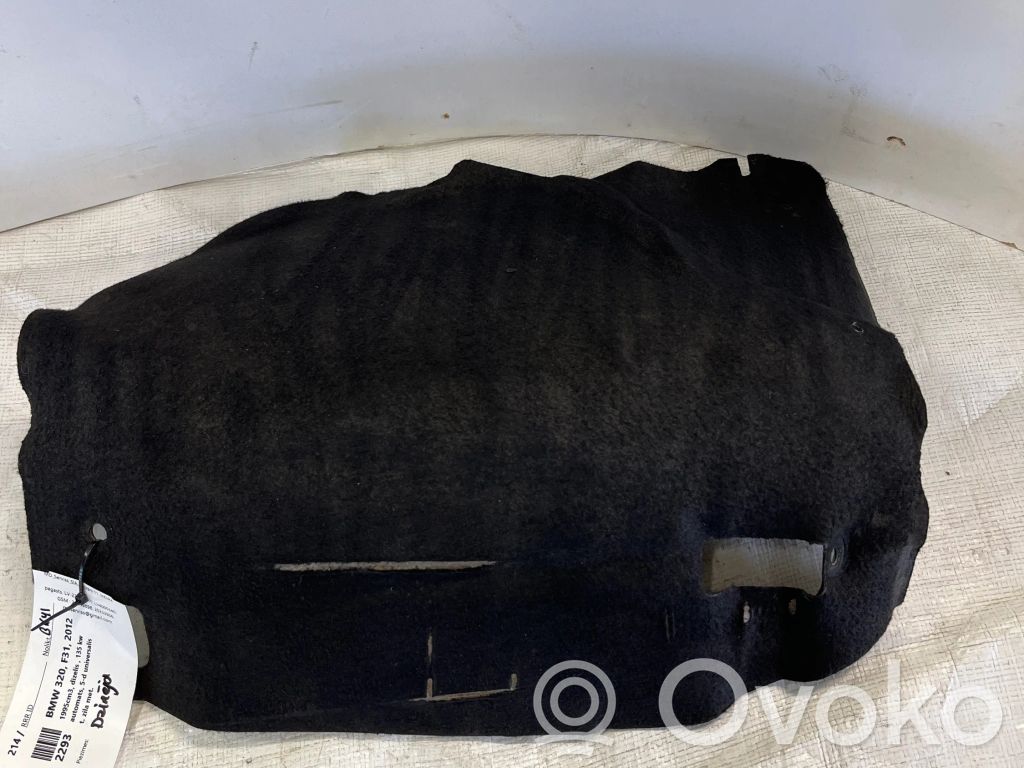 BMW 3 F30 F35 F31 Izolacja termiczna / wygłuszenie pokrywy / maski silnika 