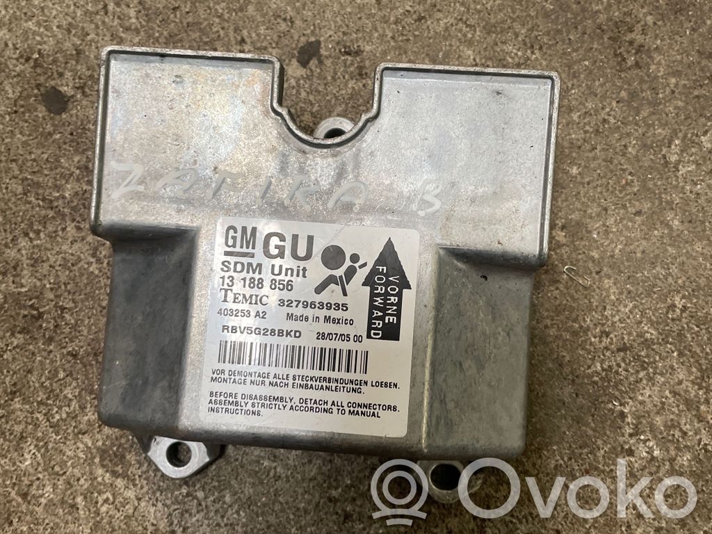 Opel Zafira B Unidad de control/módulo del Airbag 