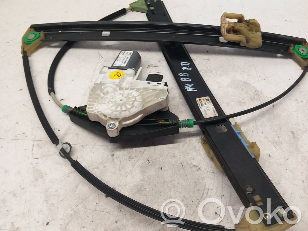 Audi A4 S4 B8 8K Front door window regulator motor 