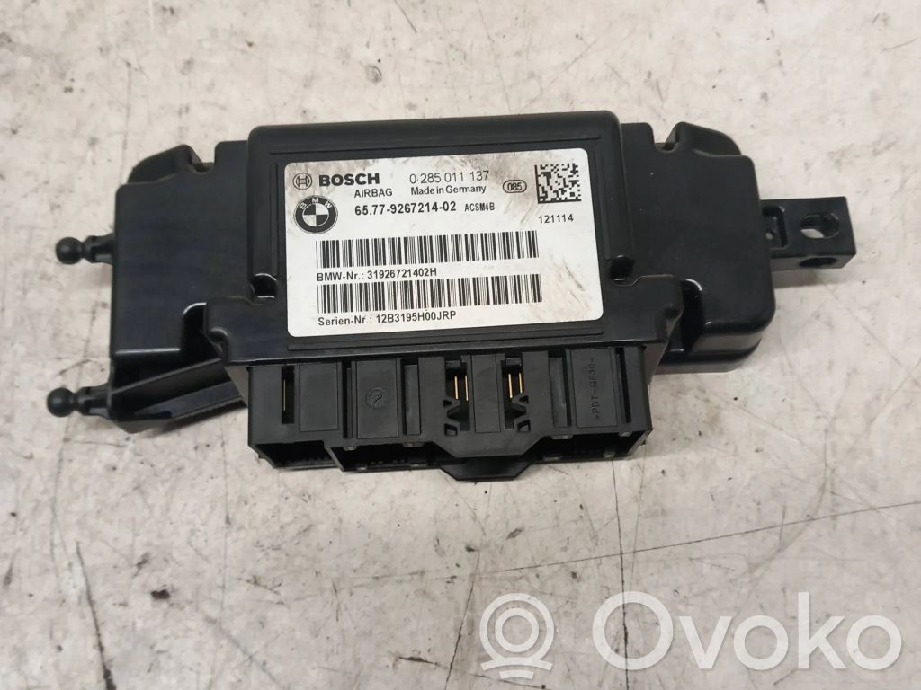 BMW 3 F30 F35 F31 Airbag control unit/module 