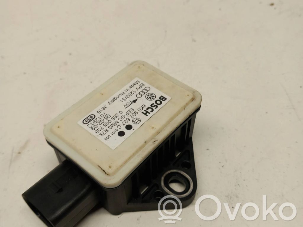 Audi A4 S4 B8 8K ESP acceleration yaw rate sensor 