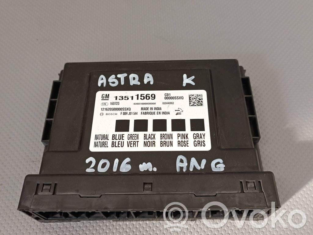 Opel Astra K Comfort/convenience module 