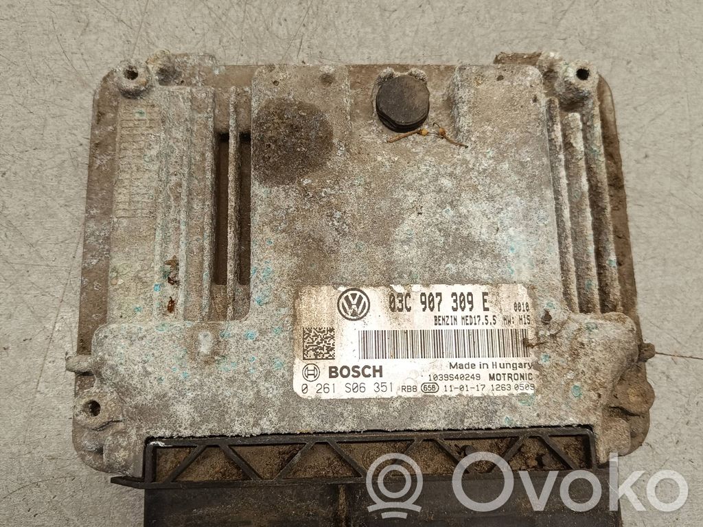 Engine control unit/module   03C907309E,1039S40249,0261S06351