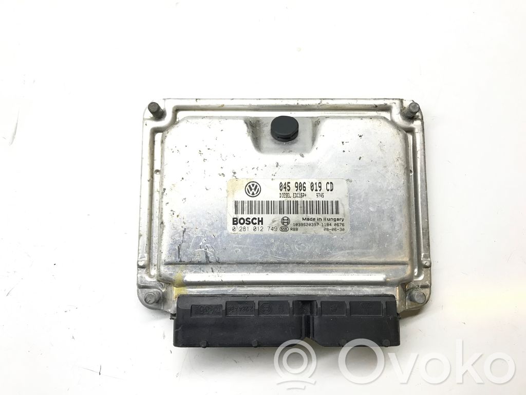 Engine control unit/module   045906019CD,0281012749,1039S20397,K4803