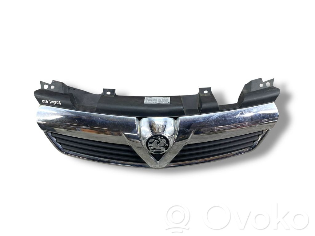 Opel Zafira B Front bumper upper radiator grill 