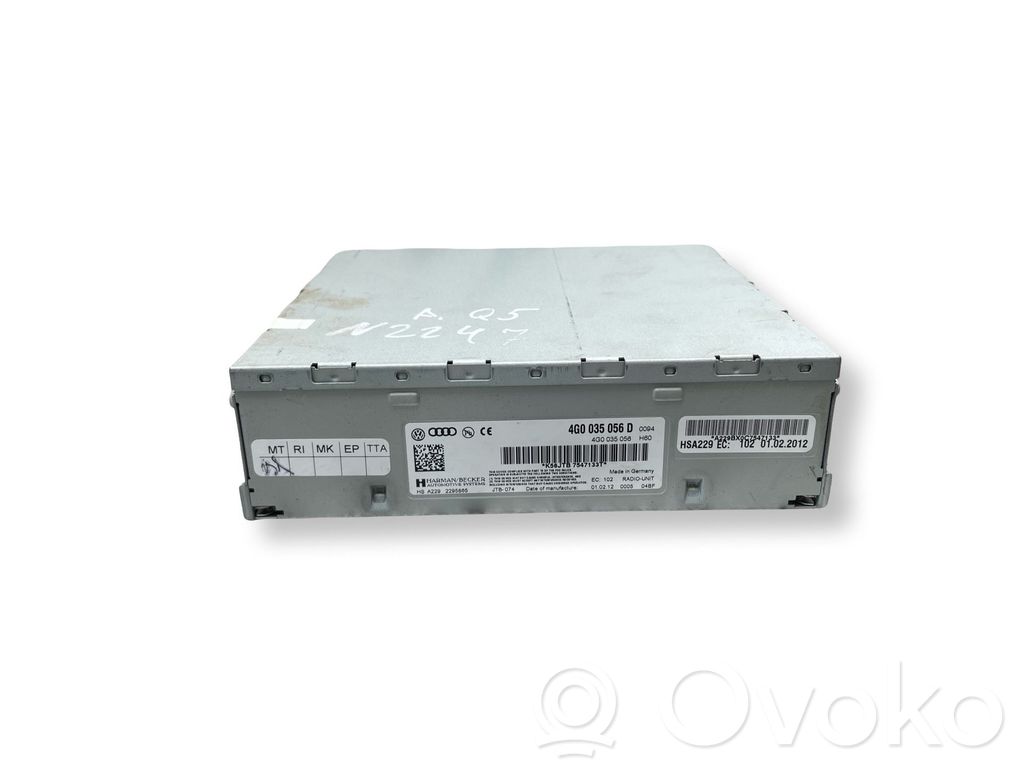 Audi Q5 SQ5 8R Radio/CD/DVD/GPS head unit 