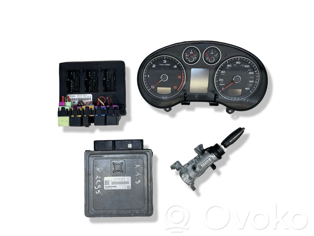 Audi A3 S3 A3 Sportback 8P Engine ECU kit and lock set 