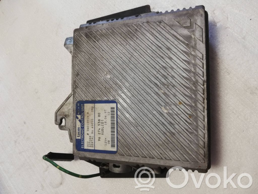 Engine control unit/module   9627453880,80708B,04010019B