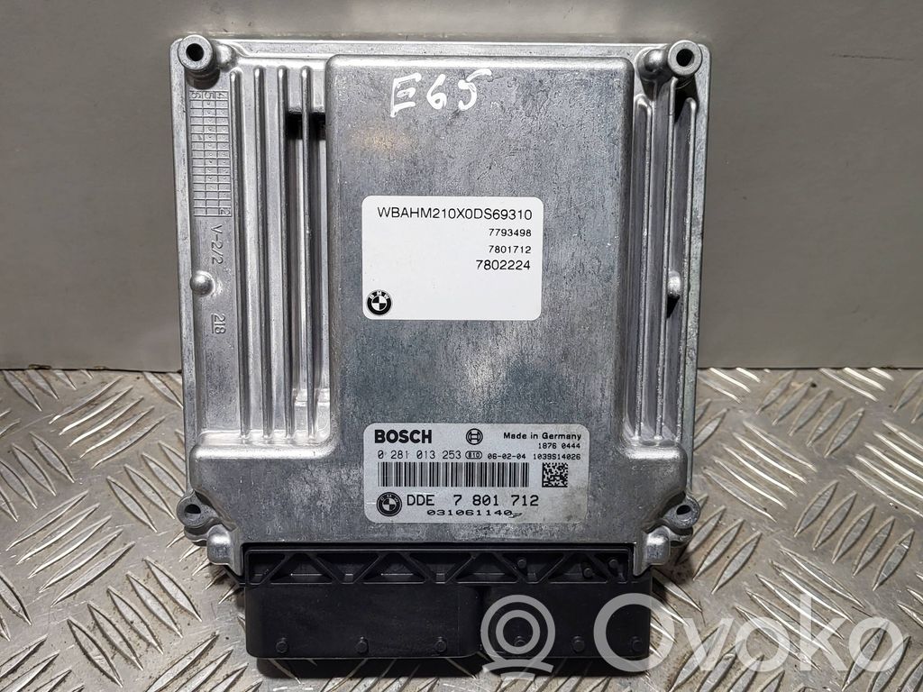 BMW 7 E65 E66 Engine control unit/module 
