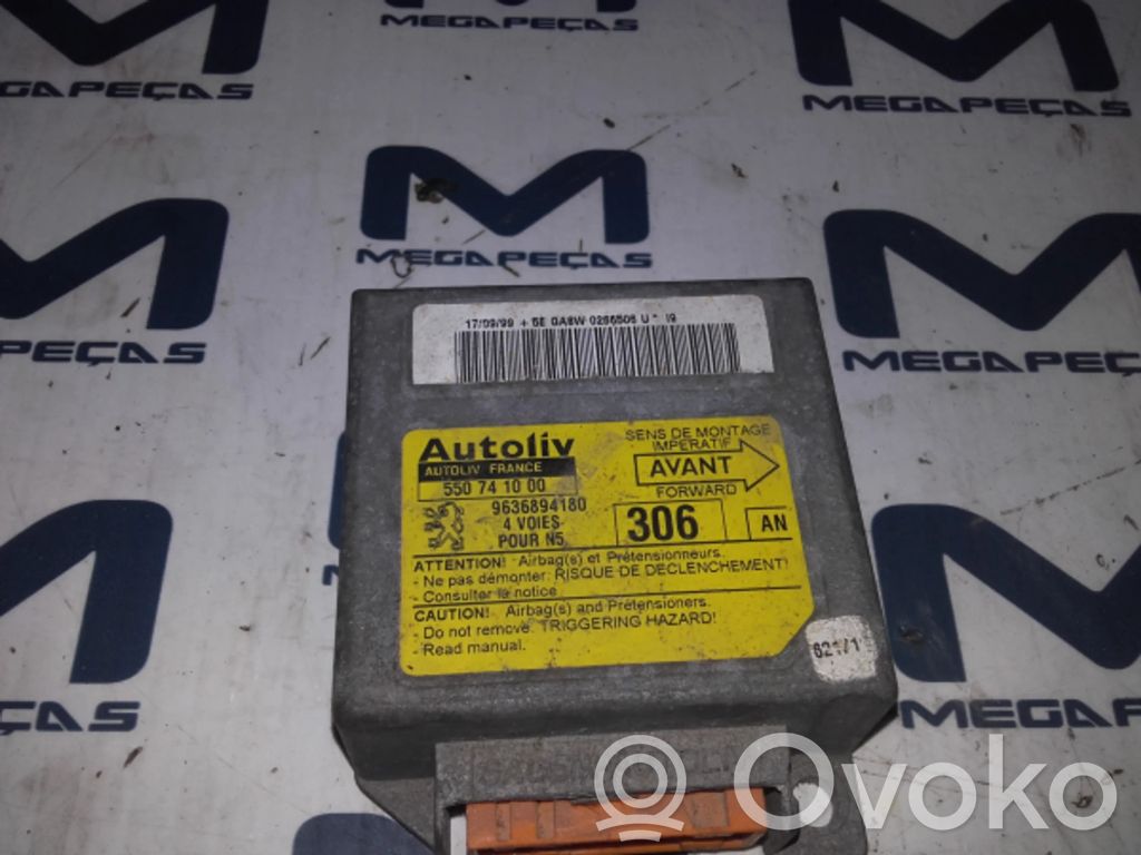Peugeot 306 Sterownik / Moduł Airbag 
