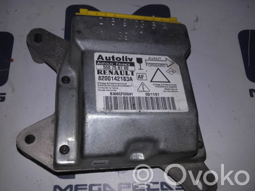 Sterownik / Moduł Airbag   8200142183A,550758700