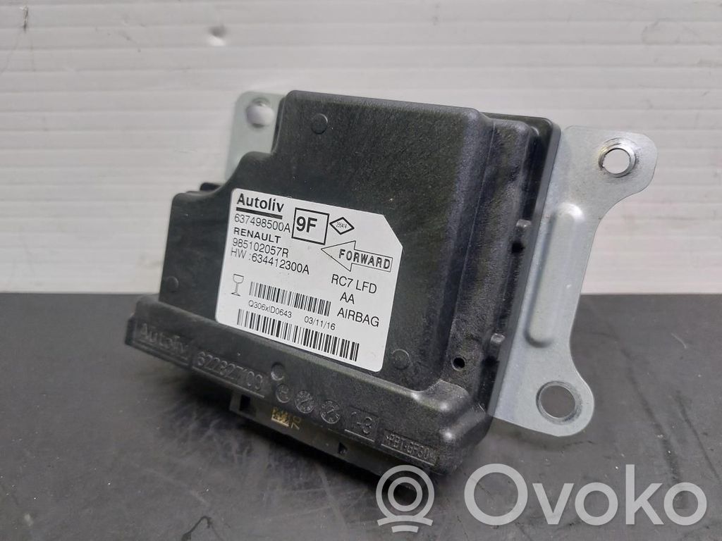 Unidad de control/módulo del Airbag   637498500A,634412300A,985102057R
