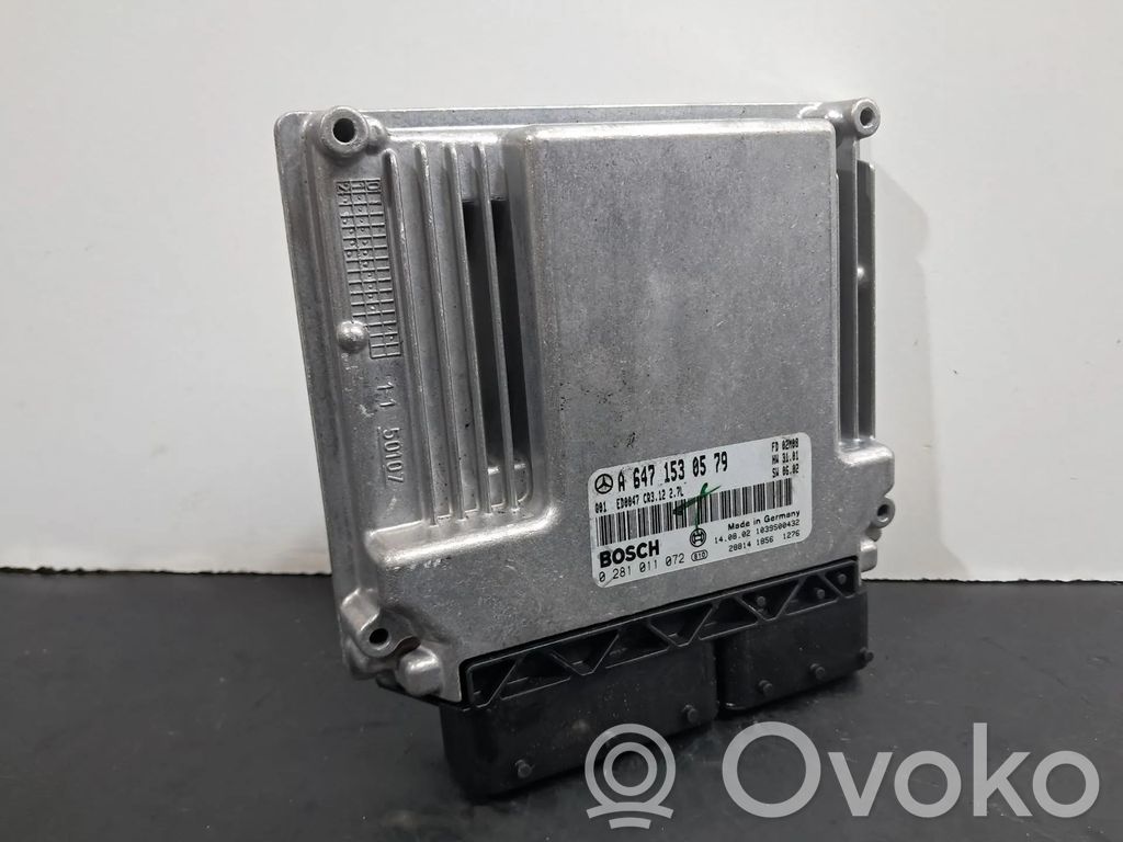 Unidad de control/módulo del motor   A6471530579,0281011072,ED0047CR312