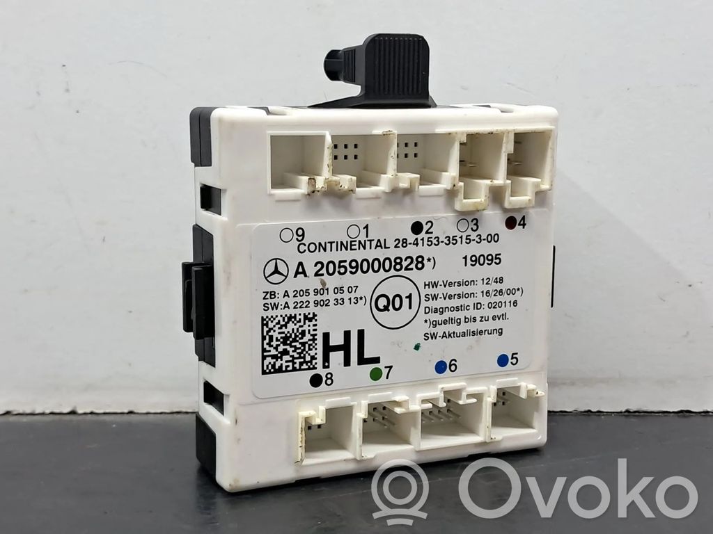 Unité de commande module de porte   A2059000828,A2059010507,A2229023313