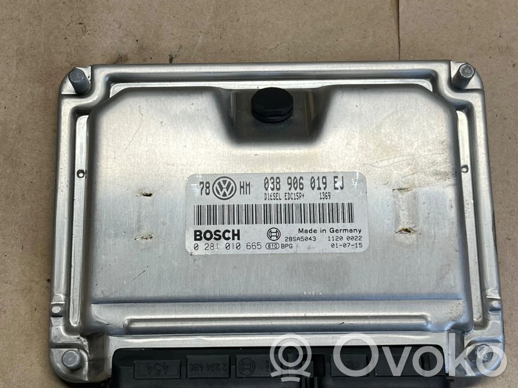 Engine control unit/module   038906019EJ,28SA5043,0281010665