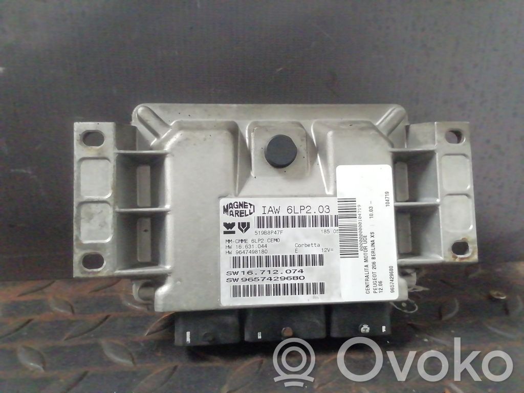 Engine control unit/module   9657429680,519B8P47F,9647498180