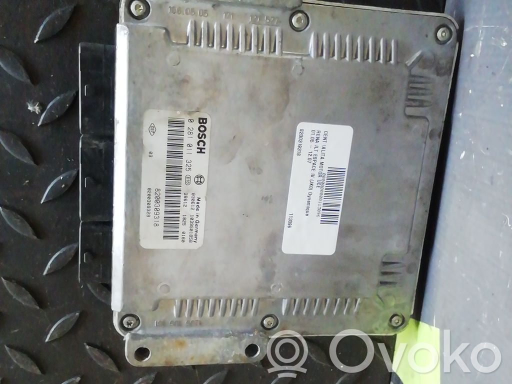 Engine control unit/module   8200309318,0281011325
