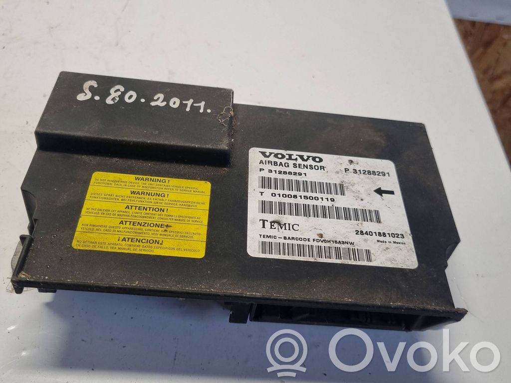 Volvo S80 Airbag control unit/module 
