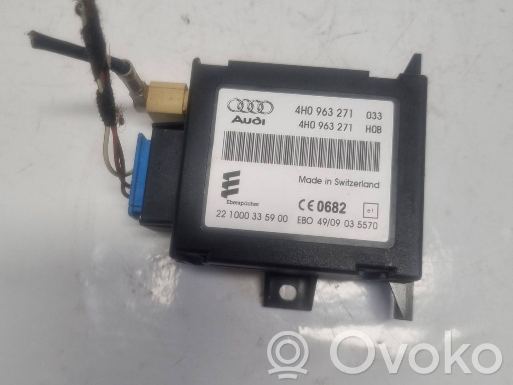 Audi A8 S8 D4 4H Auxiliary heating control unit/module 