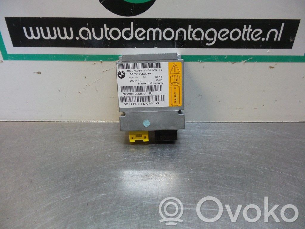 Module de contrôle airbag   65776922939,65776922939,037075066,008116809,037075066,65776922939