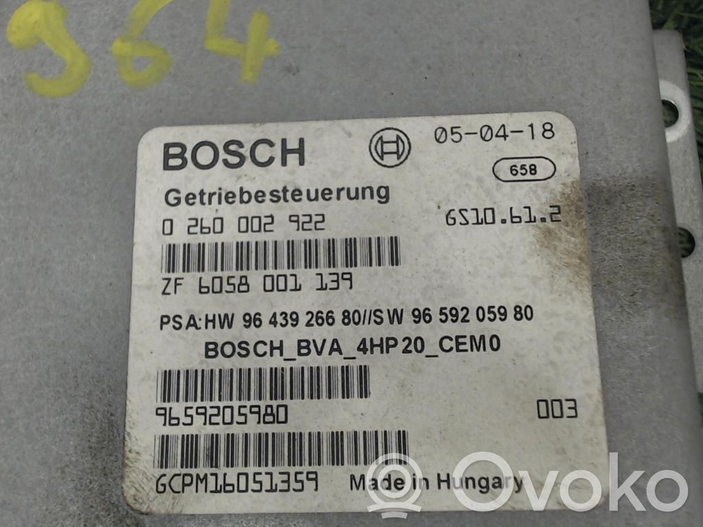 Peugeot 407 Gearbox control unit/module 