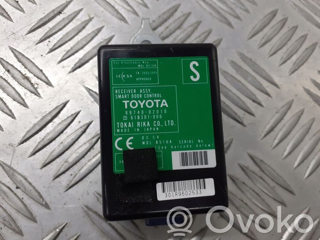 Toyota Auris 150 Unité de commande / module de verrouillage centralisé porte 