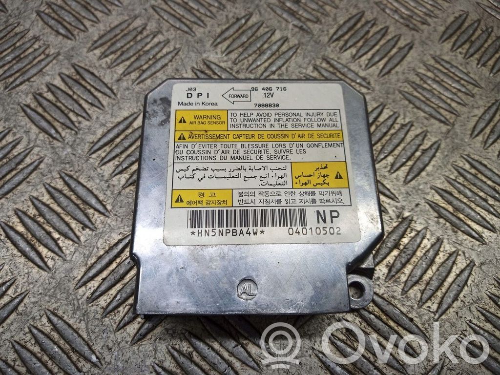 Centralina/modulo airbag   96406716