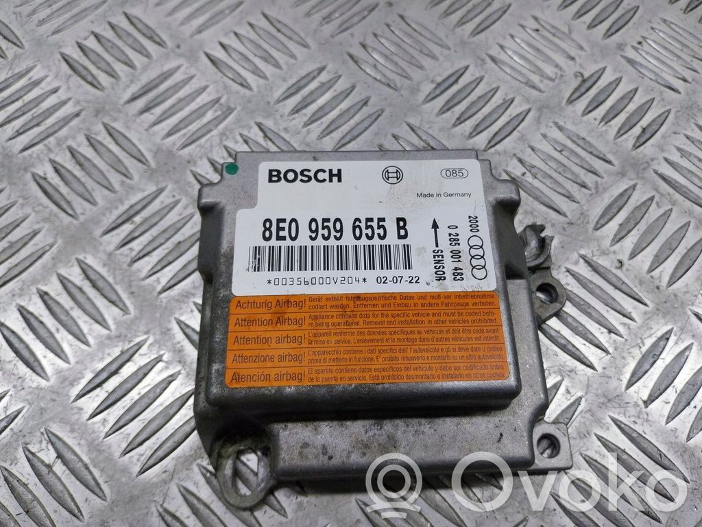 Audi A4 S4 B6 8E 8H Centralina/modulo airbag