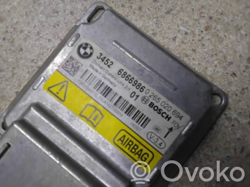 BMW 5 F10 F11 Unitate/modul de comandă airbaguri 
