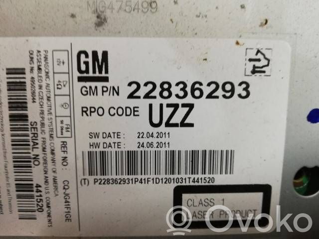 Opel Zafira C Радио/ проигрыватель CD/DVD / навигация 