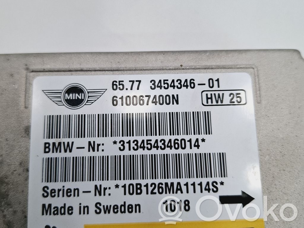 Mini One - Cooper Clubman R55 Airbag control unit/module 