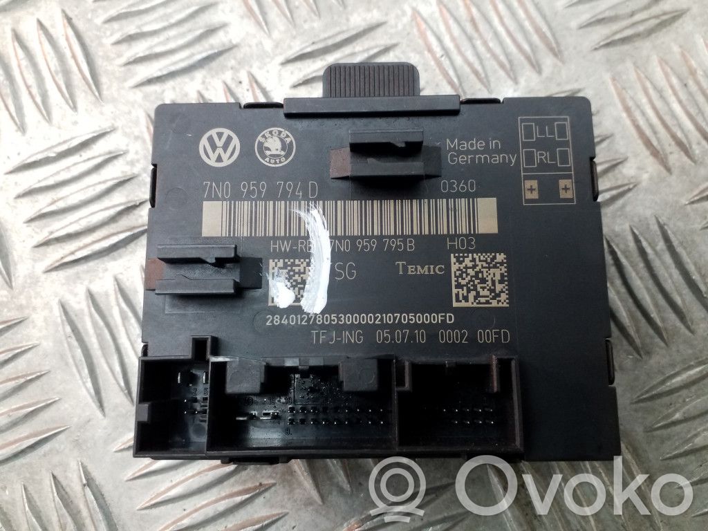 Volkswagen Sharan Door central lock control unit/module 