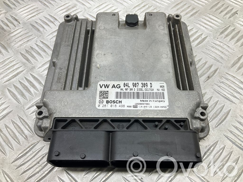 Engine control unit/module ECU   04L907309D,04L906021DS
