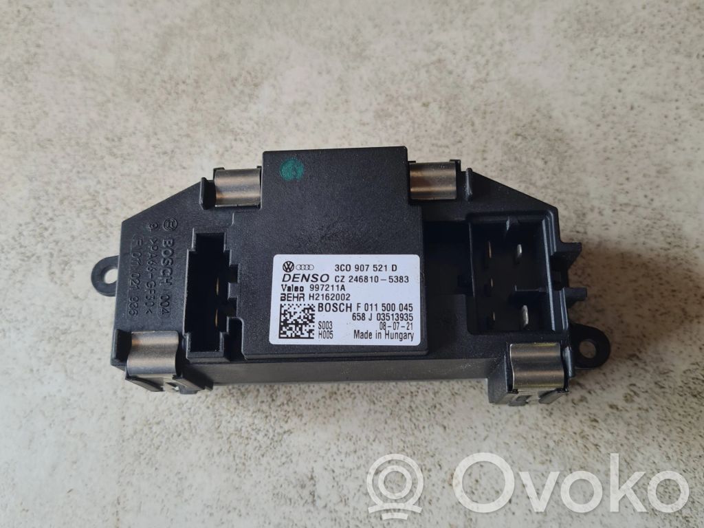 Volkswagen PASSAT CC Rezystor / Opornik dmuchawy nawiewu 