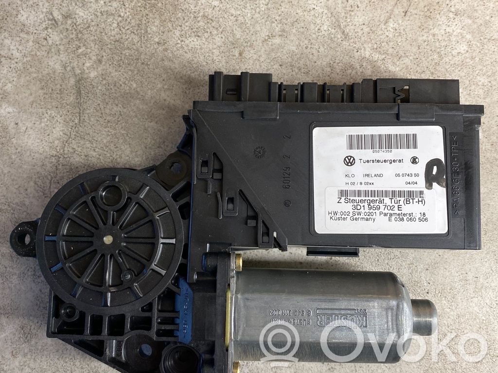 Volkswagen Phaeton Silnik regulatora szyby drzwi przednich 