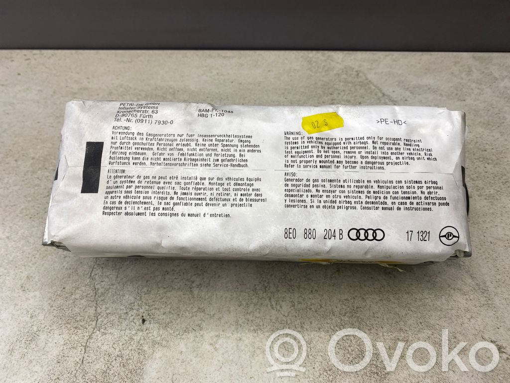 Audi A4 S4 B6 8E 8H Airbag pasager 
