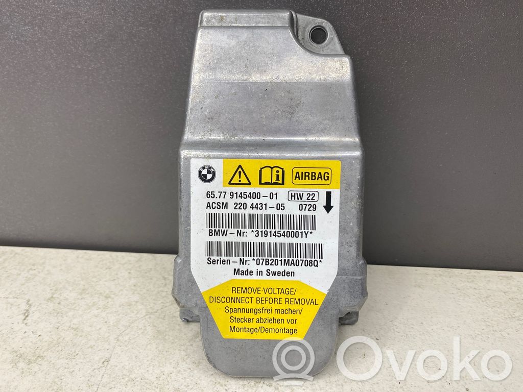 Airbag control unit/module   9145400,22044310,31914540001Y