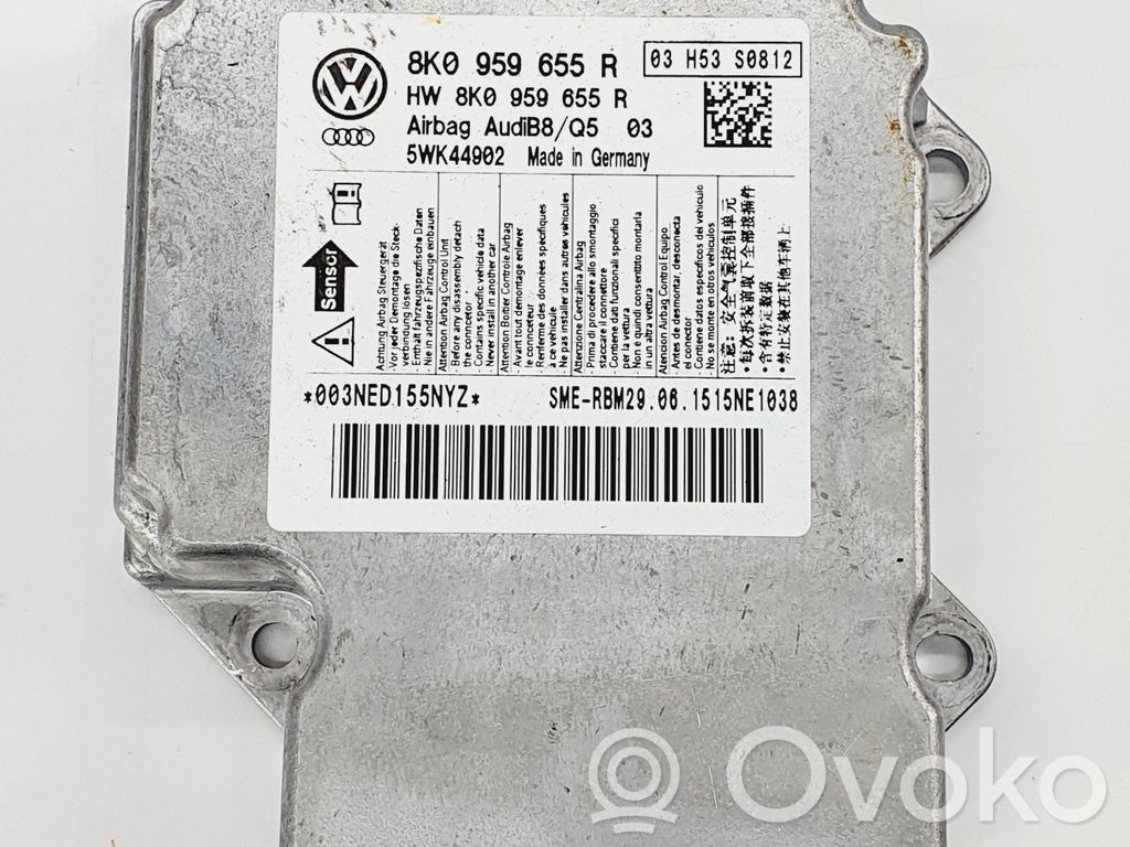 Audi Q5 SQ5 8R Unitate/modul de comandă airbaguri 