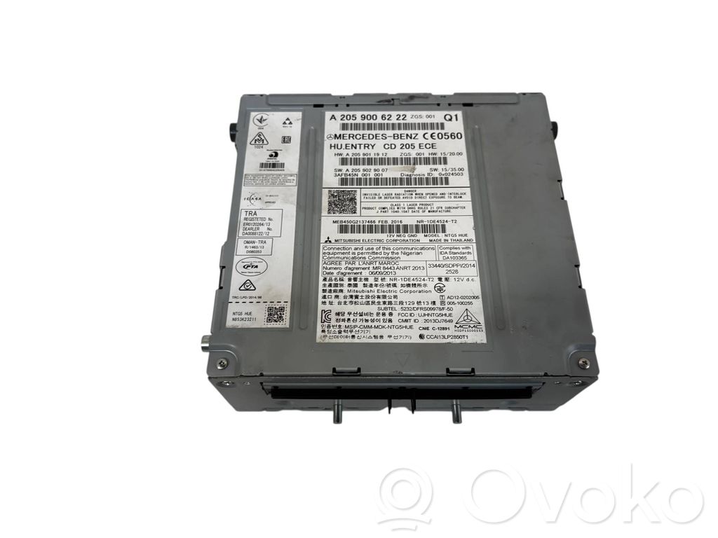 Mercedes-Benz C W205 Panel / Radioodtwarzacz CD/DVD/GPS 
