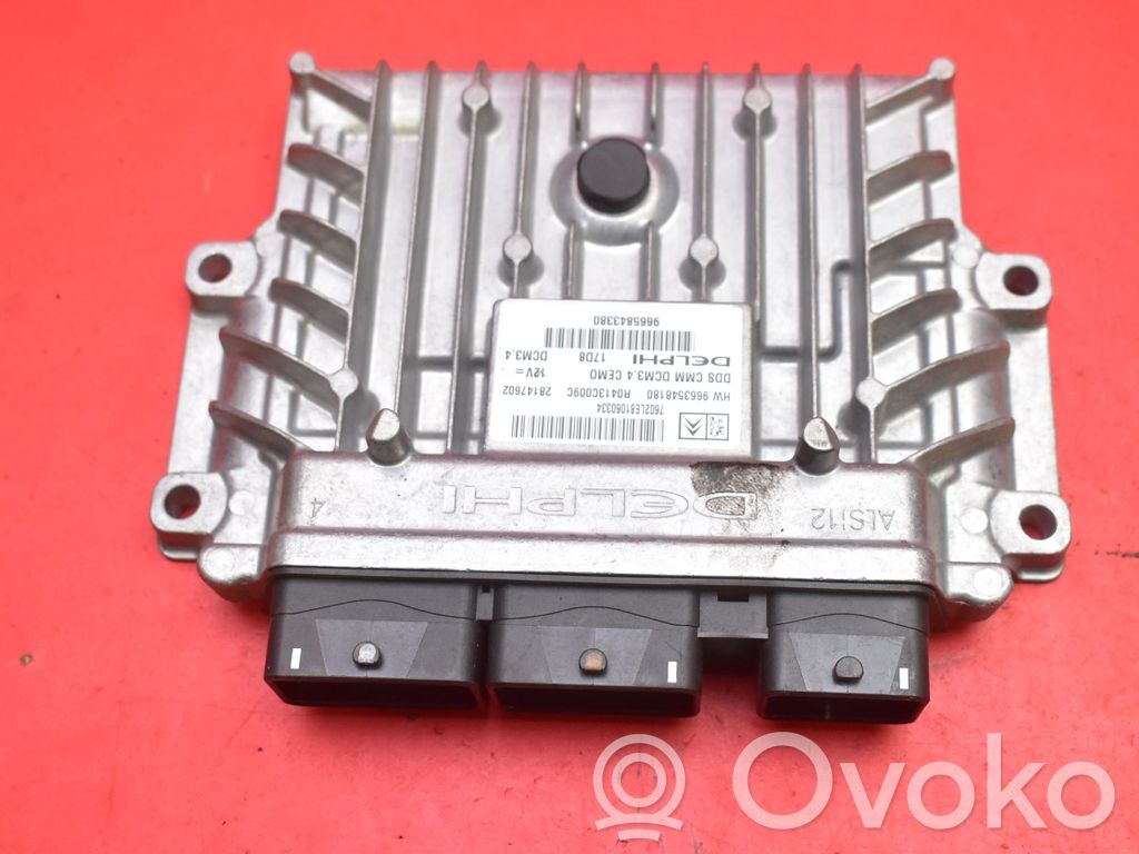 Unidad de control/módulo ECU del motor   9663548180,9663548180