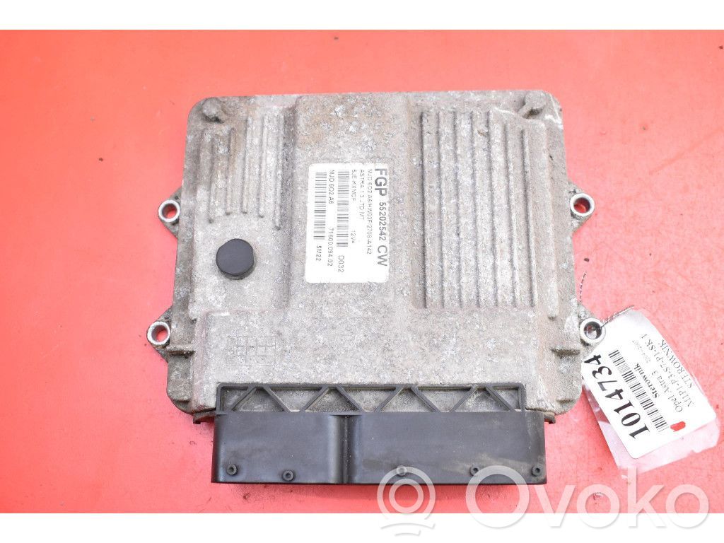Opel Astra H Komputer / Sterownik ECU silnika 