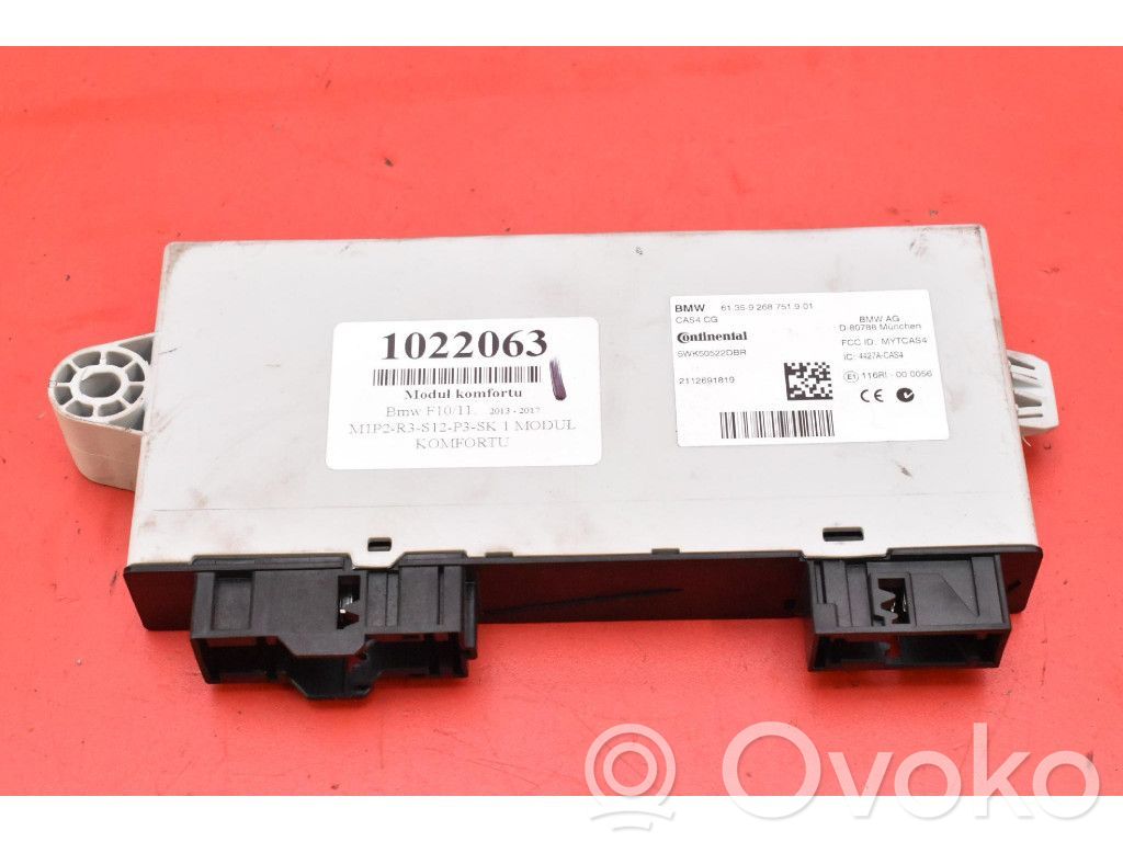 BMW 5 F10 F11 Module confort