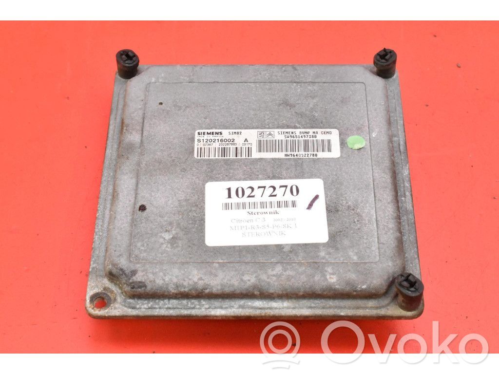 Citroen C3 Engine control unit/module ECU 