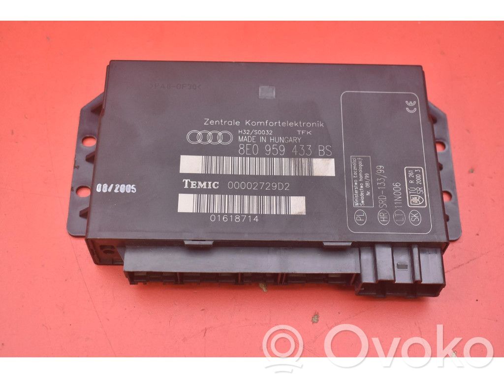 Audi A4 S4 B7 8E 8H Module confort 