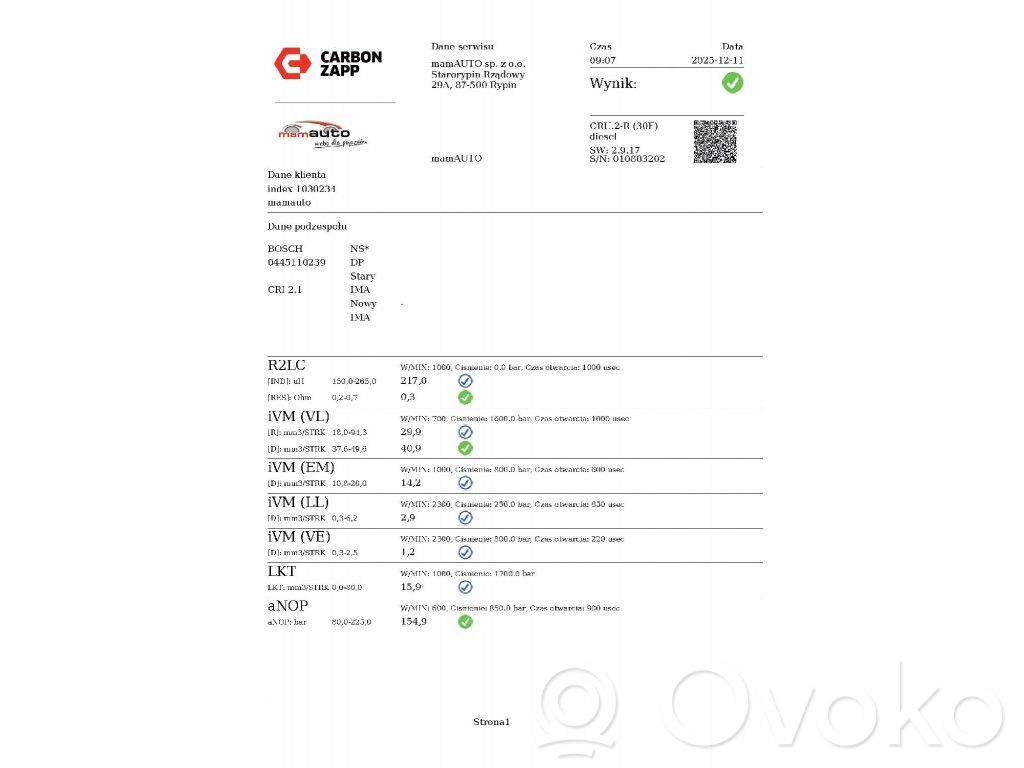 Citroen C4 Grand Picasso Injecteur de carburant