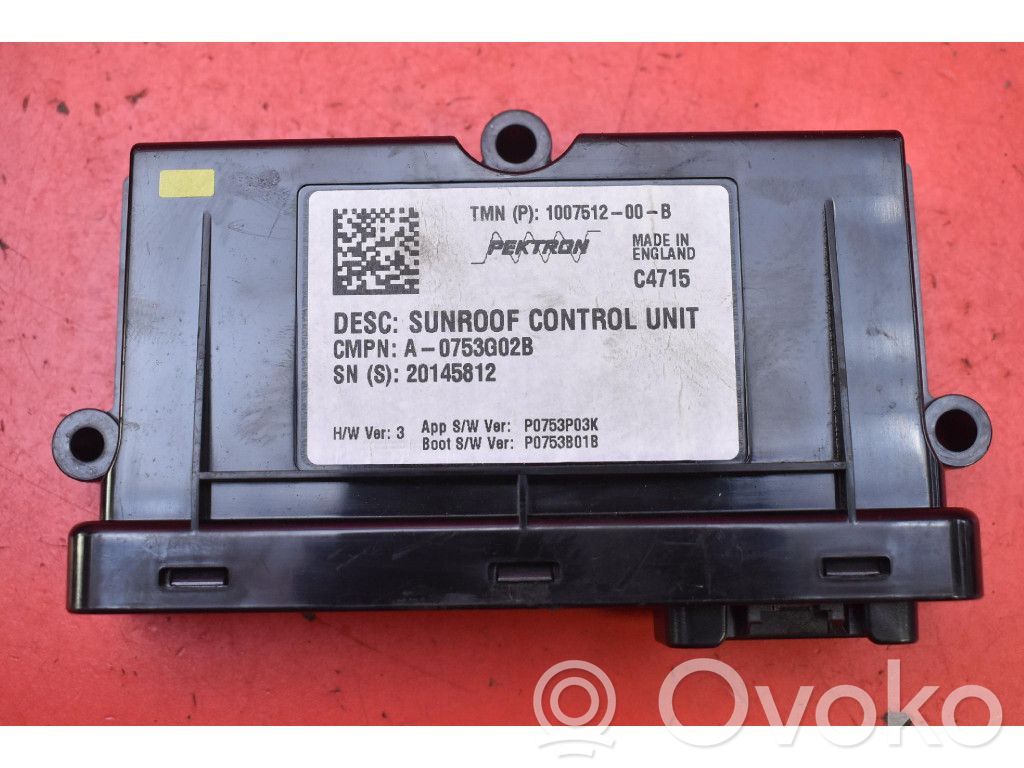 Unité de commande, module ECU de moteur   100751200B,100751200B