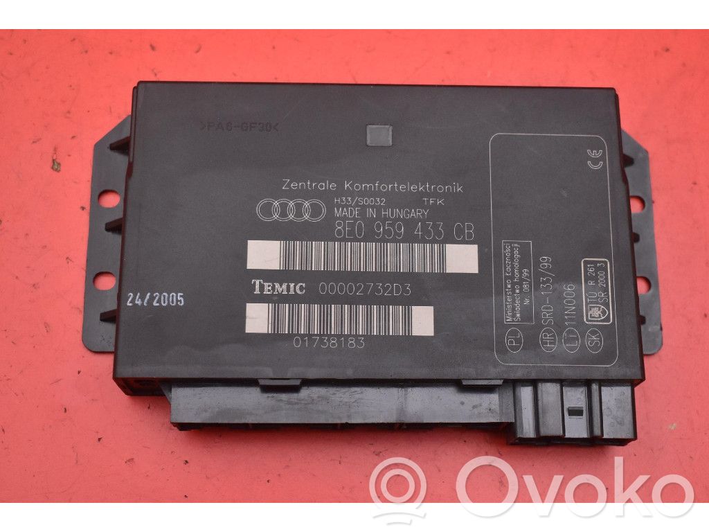Audi A4 S4 B7 8E 8H Moduł / Sterownik komfortu 